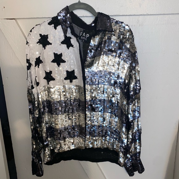 Filles A Papa Sequin Shirt - Picture 2 of 3